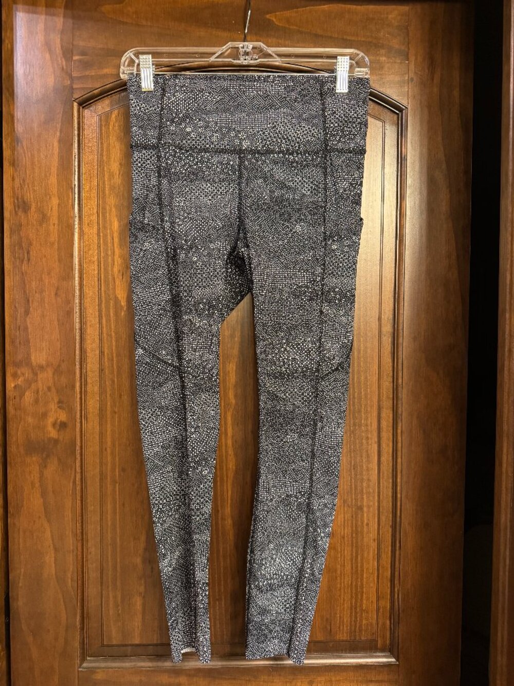 Lululemon Fast & Free 7/8 Tight II *Nulux 25" Meisai White Black 8